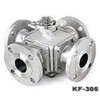 KF-305，四通法蘭球閥