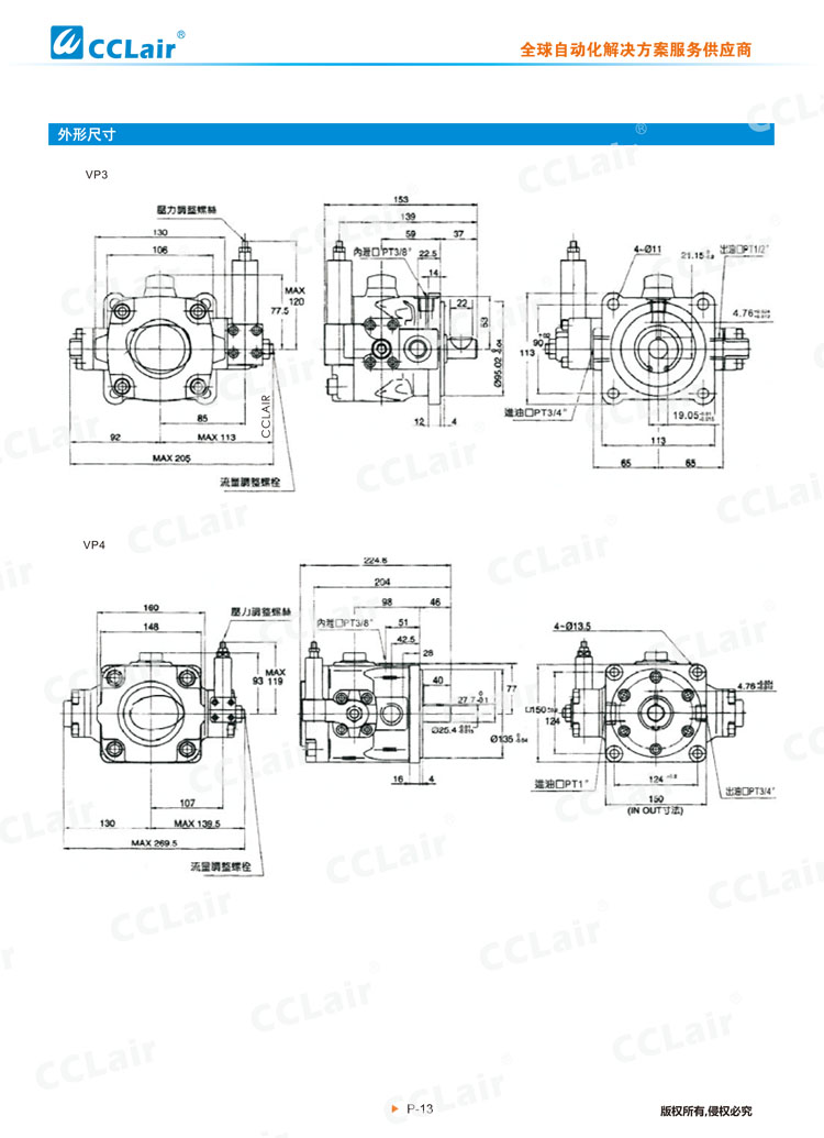 VP3、VP4系列中壓變量葉片泵-2
